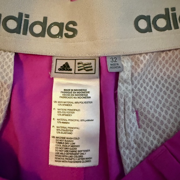 adidas Men's Pink Golf Shorts - Picture 3 of 4